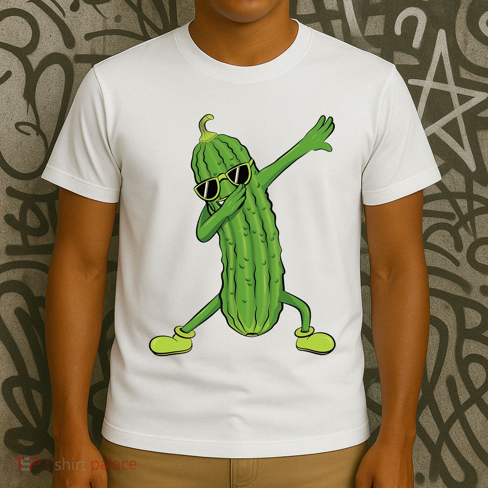 Dabbing Pickle Dancing Cucumber Lover Funny Gifts T-Shirt