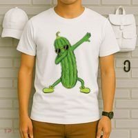 Dabbing Pickle Dancing Cucumber Lover Funny Gifts T-Shirt thumb 6