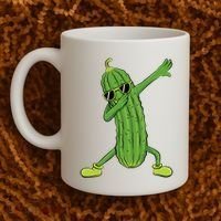 Dabbing Pickle Dancing Cucumber Lover Funny Gifts Coffee Mug thumb 2