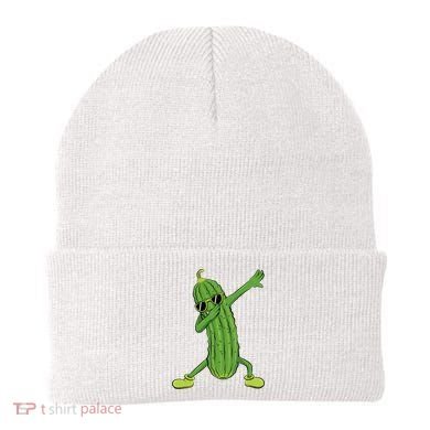Dabbing Pickle Dancing Cucumber Lover Funny Gifts Beanie