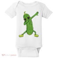 Dabbing Pickle Dancing Cucumber Lover Funny Gifts Baby Bodysuit thumb 0