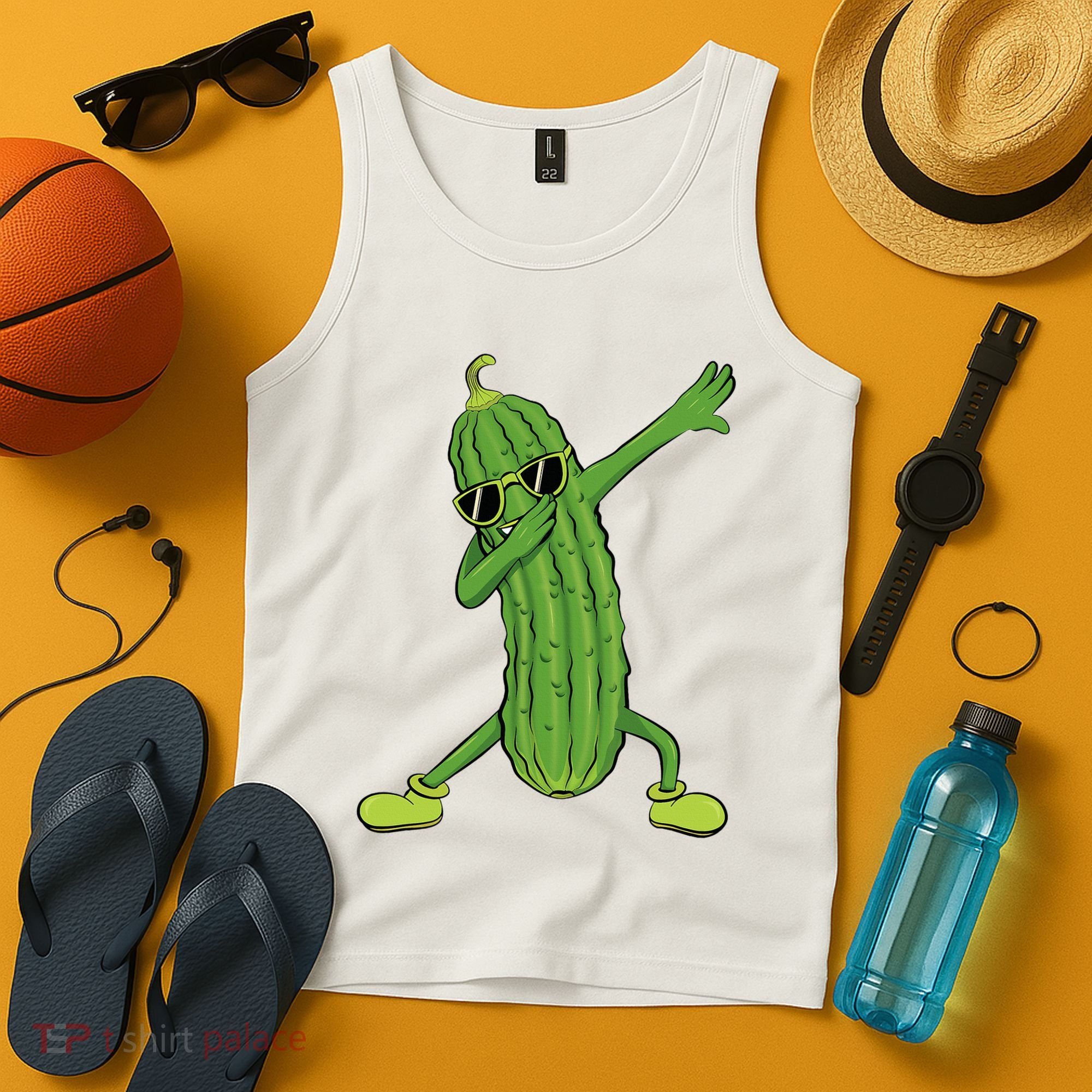 Dabbing Pickle Dancing Cucumber Lover Funny Gifts Tank Top