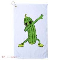 Dabbing Pickle Dancing Cucumber Lover Funny Gifts Golf Towel thumb 0