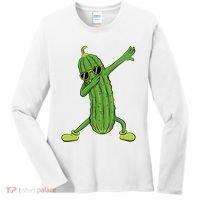 Dabbing Pickle Dancing Cucumber Lover Funny Gifts Women's Long Sleeve Shirt thumb 0