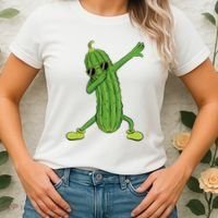 Dabbing Pickle Dancing Cucumber Lover Funny Gifts Women's T-Shirt thumb 2