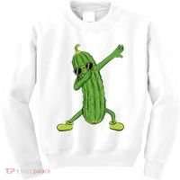 Dabbing Pickle Dancing Cucumber Lover Funny Gifts Kids Sweatshirt thumb 0