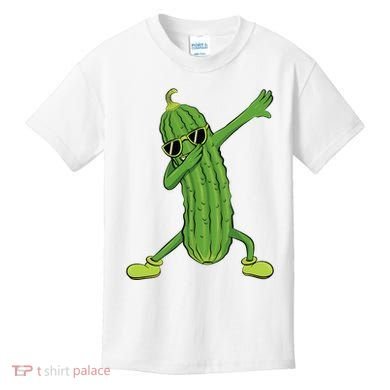 Dabbing Pickle Dancing Cucumber Lover Funny Gifts Kids T-Shirt