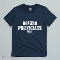 Defund Politicians Distressed Vintage USA Flag T-Shirt thumb 5