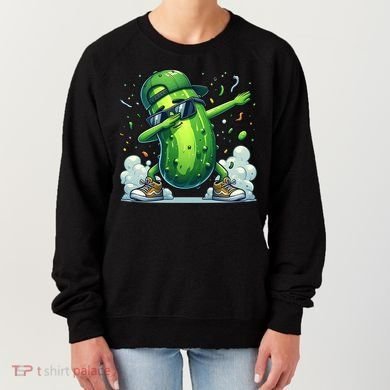 Dabbing Pickle Dancing Cucumber Lover Funny Sunglass Gift Women's Sweatshirt