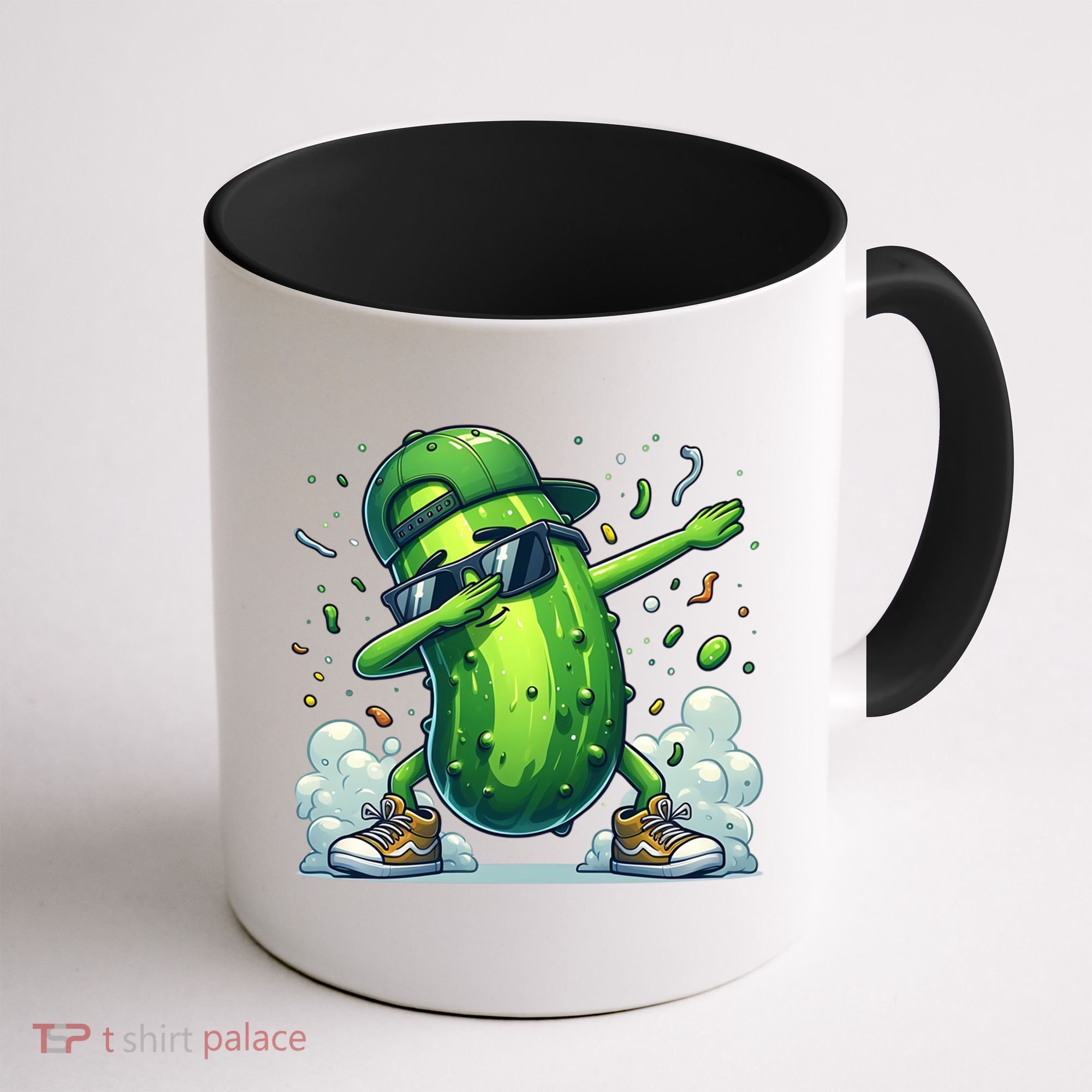 Dabbing Pickle Dancing Cucumber Lover Funny Sunglass Gift Coffee Mug