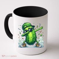 Dabbing Pickle Dancing Cucumber Lover Funny Sunglass Gift Coffee Mug thumb 0
