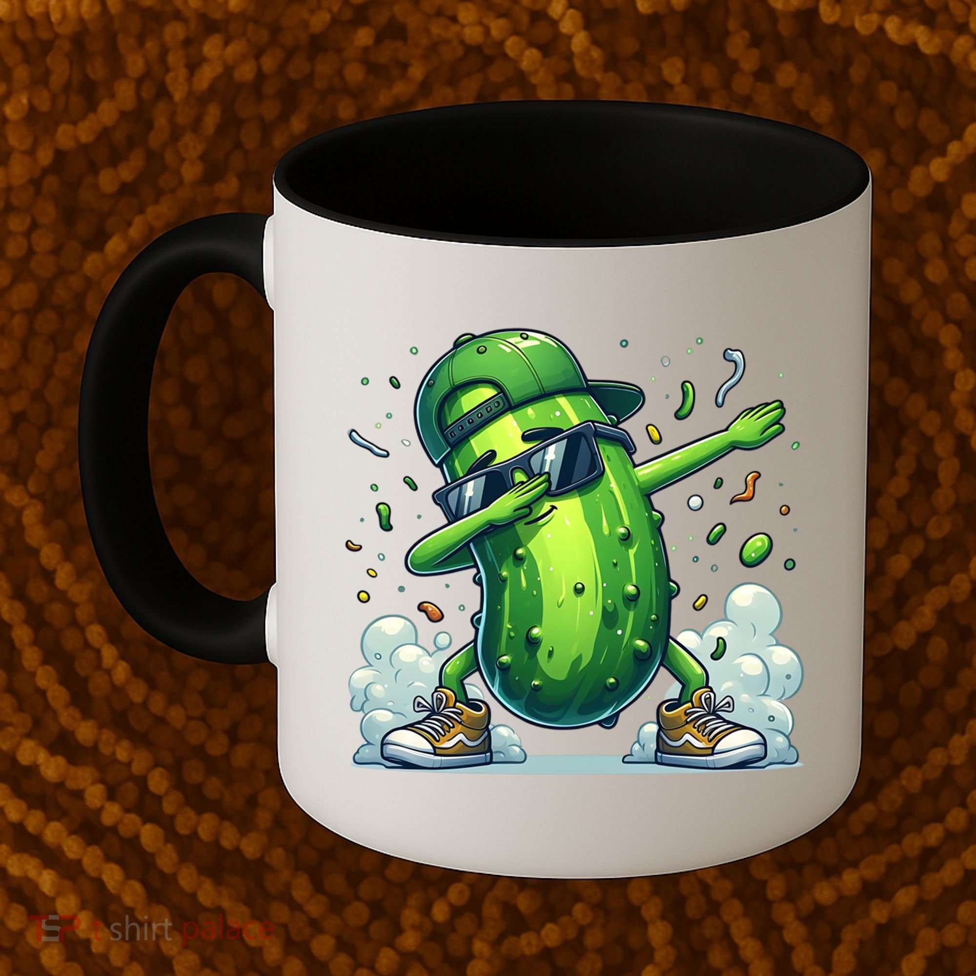 Dabbing Pickle Dancing Cucumber Lover Funny Sunglass Gift Coffee Mug