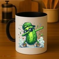 Dabbing Pickle Dancing Cucumber Lover Funny Sunglass Gift Coffee Mug thumb 4