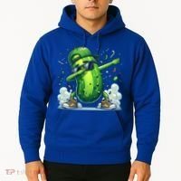 Dabbing Pickle Dancing Cucumber Lover Funny Sunglass Gift Hoodie thumb 2