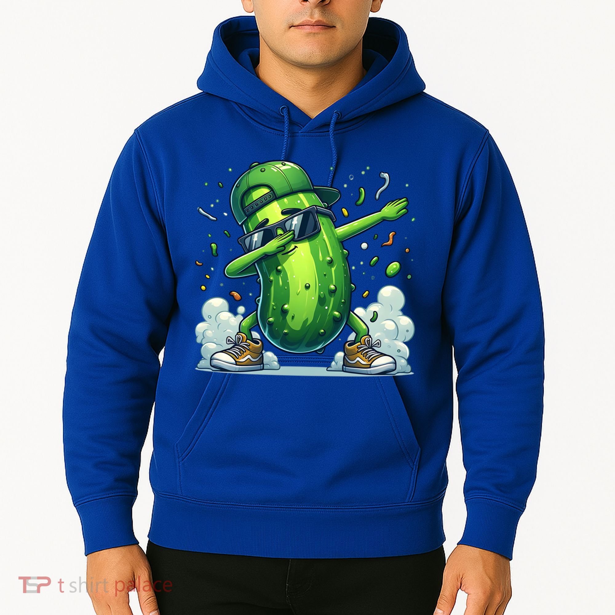 Dabbing Pickle Dancing Cucumber Lover Funny Sunglass Gift Hoodie