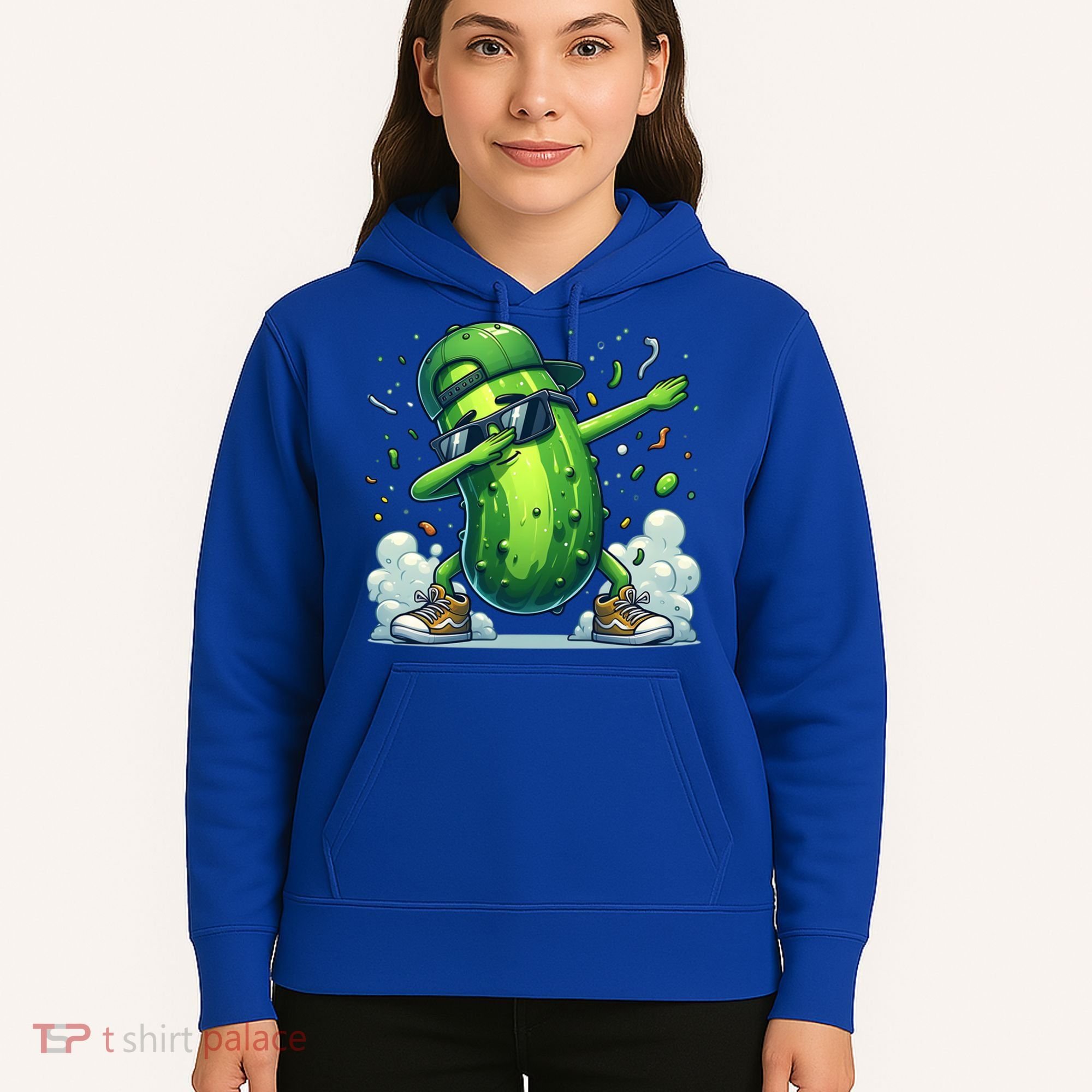 Dabbing Pickle Dancing Cucumber Lover Funny Sunglass Gift Hoodie