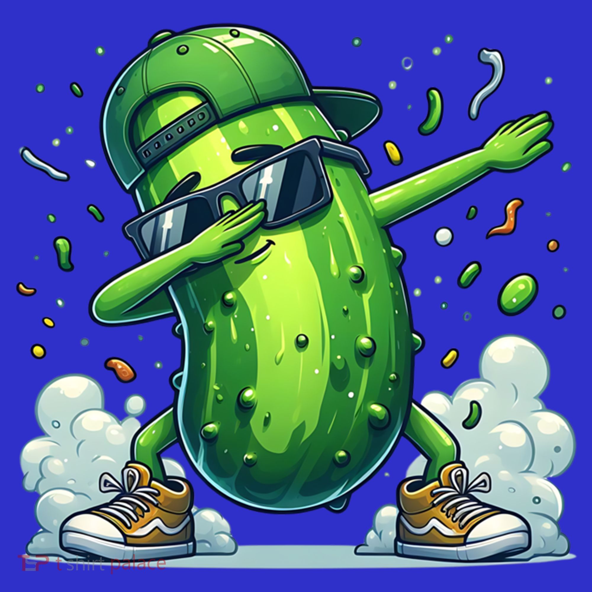 Dabbing Pickle Dancing Cucumber Lover Funny Sunglass Gift Hoodie