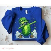 Dabbing Pickle Dancing Cucumber Lover Funny Sunglass Gift Sweatshirt thumb 2