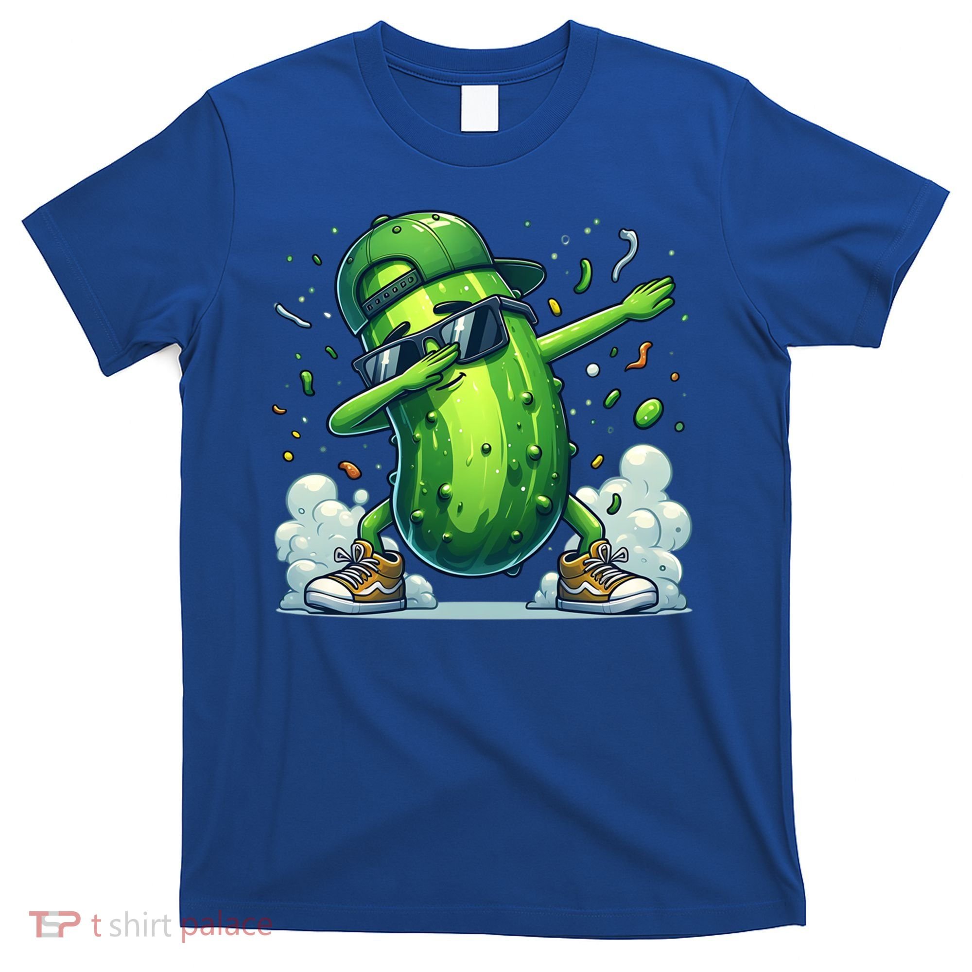 Dabbing Pickle Dancing Cucumber Lover Funny Sunglass Gift T-Shirt