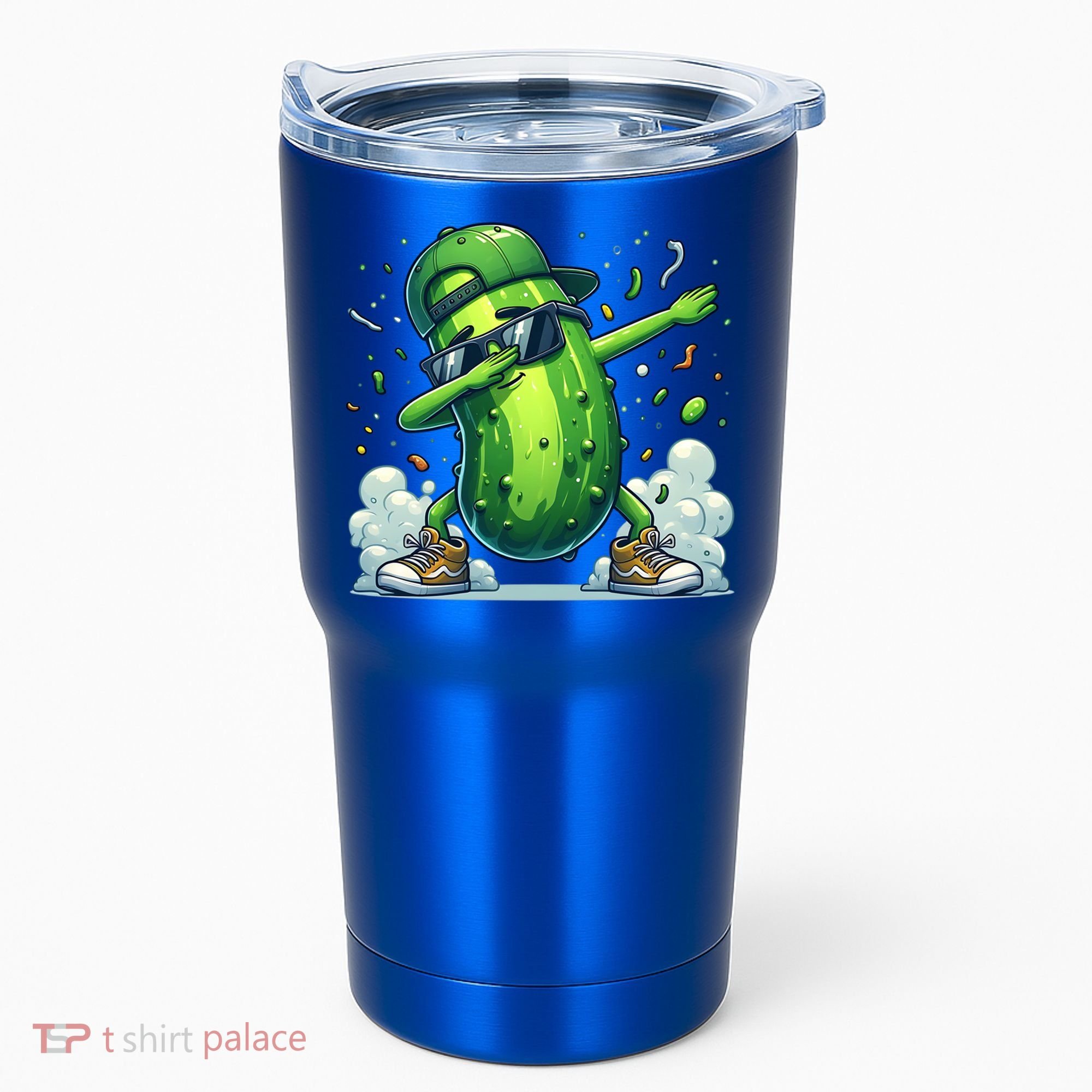 Dabbing Pickle Dancing Cucumber Lover Funny Sunglass Gift Tumbler