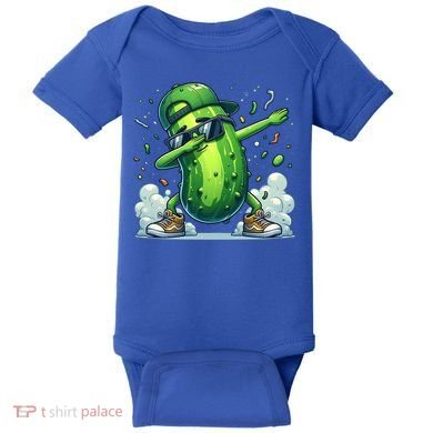 Dabbing Pickle Dancing Cucumber Lover Funny Sunglass Gift Baby Bodysuit