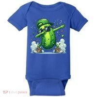 Dabbing Pickle Dancing Cucumber Lover Funny Sunglass Gift Baby Bodysuit thumb 0