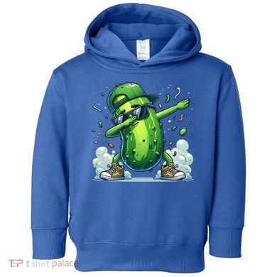 Dabbing Pickle Dancing Cucumber Lover Funny Sunglass Gift Toddler Hoodie