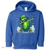 Dabbing Pickle Dancing Cucumber Lover Funny Sunglass Gift Toddler Hoodie thumb 0