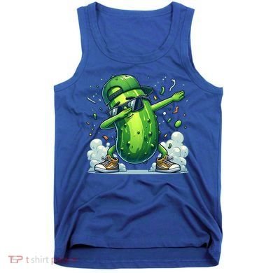 Dabbing Pickle Dancing Cucumber Lover Funny Sunglass Gift Tank Top