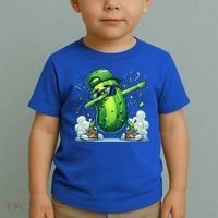 Dabbing Pickle Dancing Cucumber Lover Funny Sunglass Gift Toddler T-Shirt thumb 2
