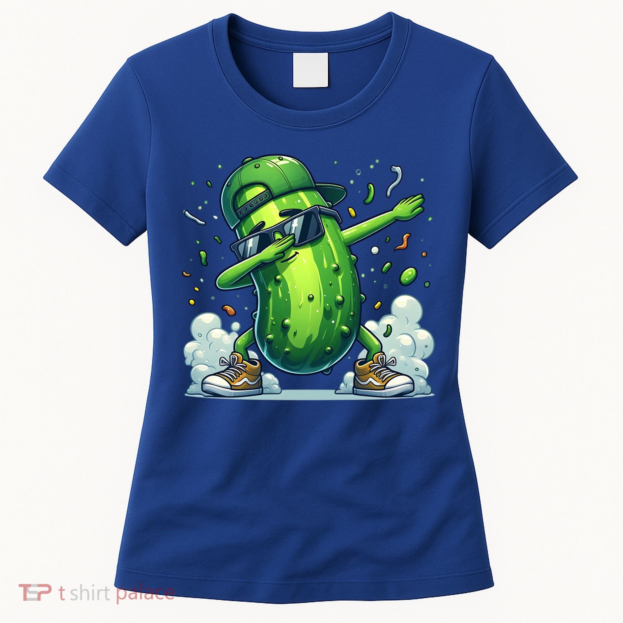 Dabbing Pickle Dancing Cucumber Lover Funny Sunglass Gift Women's T-Shirt