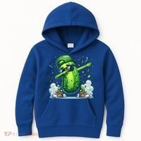Dabbing Pickle Dancing Cucumber Lover Funny Sunglass Gift Kids Hoodie thumb 0