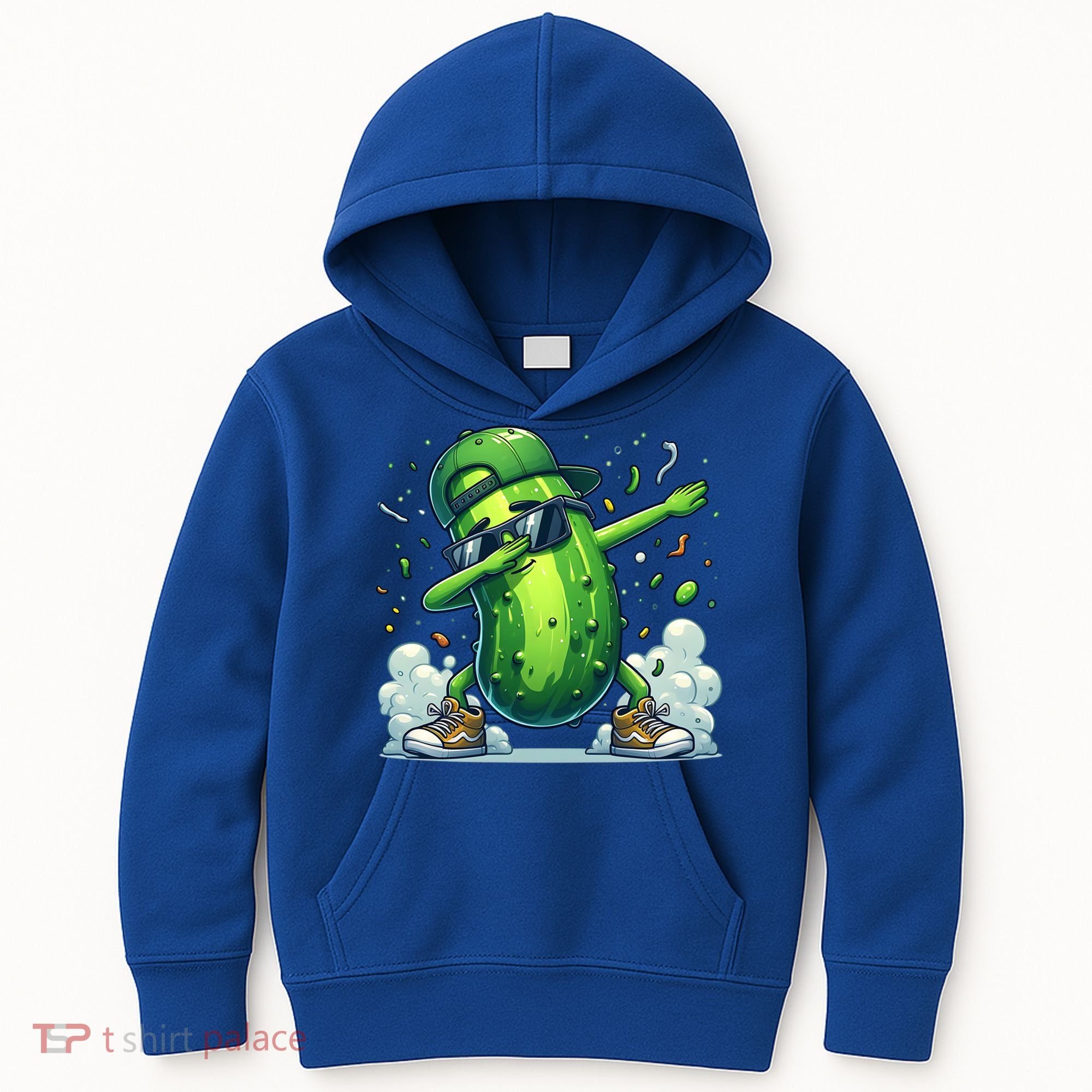 Dabbing Pickle Dancing Cucumber Lover Funny Sunglass Gift Kids Hoodie