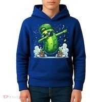 Dabbing Pickle Dancing Cucumber Lover Funny Sunglass Gift Kids Hoodie thumb 4