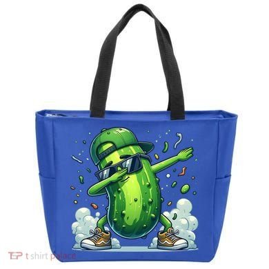 Dabbing Pickle Dancing Cucumber Lover Funny Sunglass Gift Tote Bag