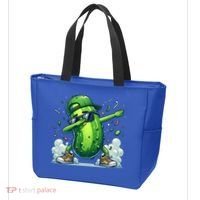 Dabbing Pickle Dancing Cucumber Lover Funny Sunglass Gift Tote Bag thumb 3