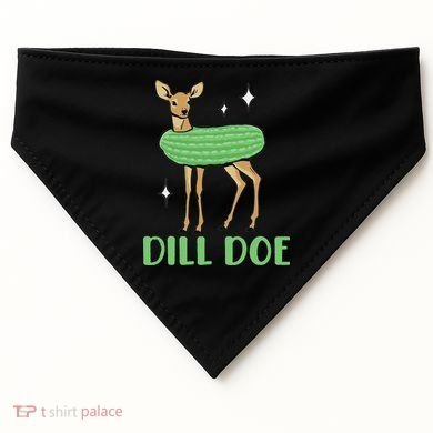 Dill Pickle Dill Doe Dark Inappropriate Offensive USA-Made Doggie Bandana