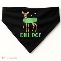 Dill Pickle Dill Doe Dark Inappropriate Offensive USA-Made Doggie Bandana thumb 0