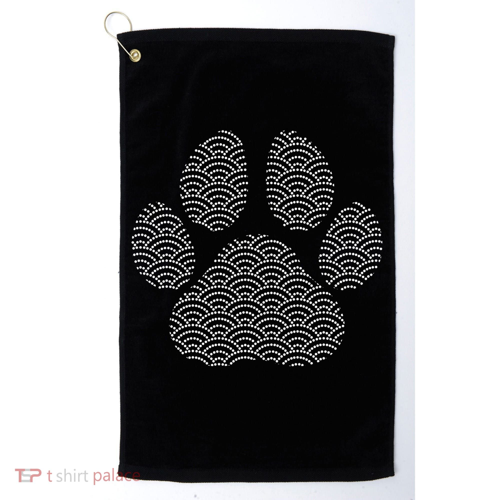 Dog Paw Dog Trainer Gift Golf Towel