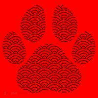 Dog Paw Dog Trainer Gift Santa Hat thumb 1