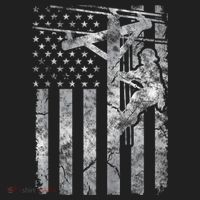 Distressed Patriotic Electric Cable Lineman American Flag Zip Hoodie Tumbler thumb 3
