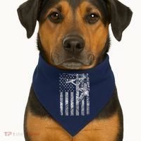 Distressed Patriotic Electric Cable Lineman American Flag Zip Hoodie USA-Made Doggie Bandana thumb 1