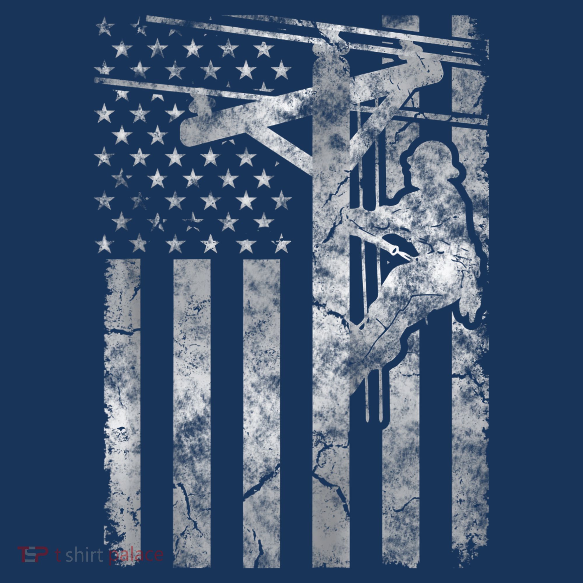 Distressed Patriotic Electric Cable Lineman American Flag Zip Hoodie Women's Tank Top