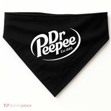 Dr Peepee Est 1885 Funny Spoof Parody USA-Made Doggie Bandana