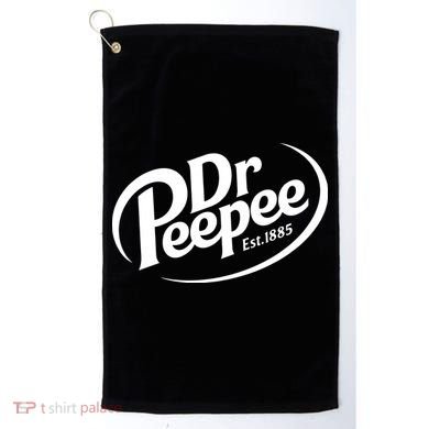Dr Peepee Est 1885 Funny Spoof Parody Golf Towel