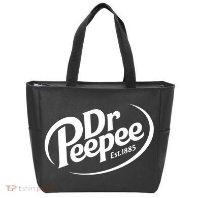 Dr Peepee Est 1885 Funny Spoof Parody Tote Bag