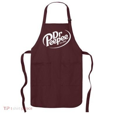 Dr Peepee Est 1885 Funny Spoof Parody Apron
