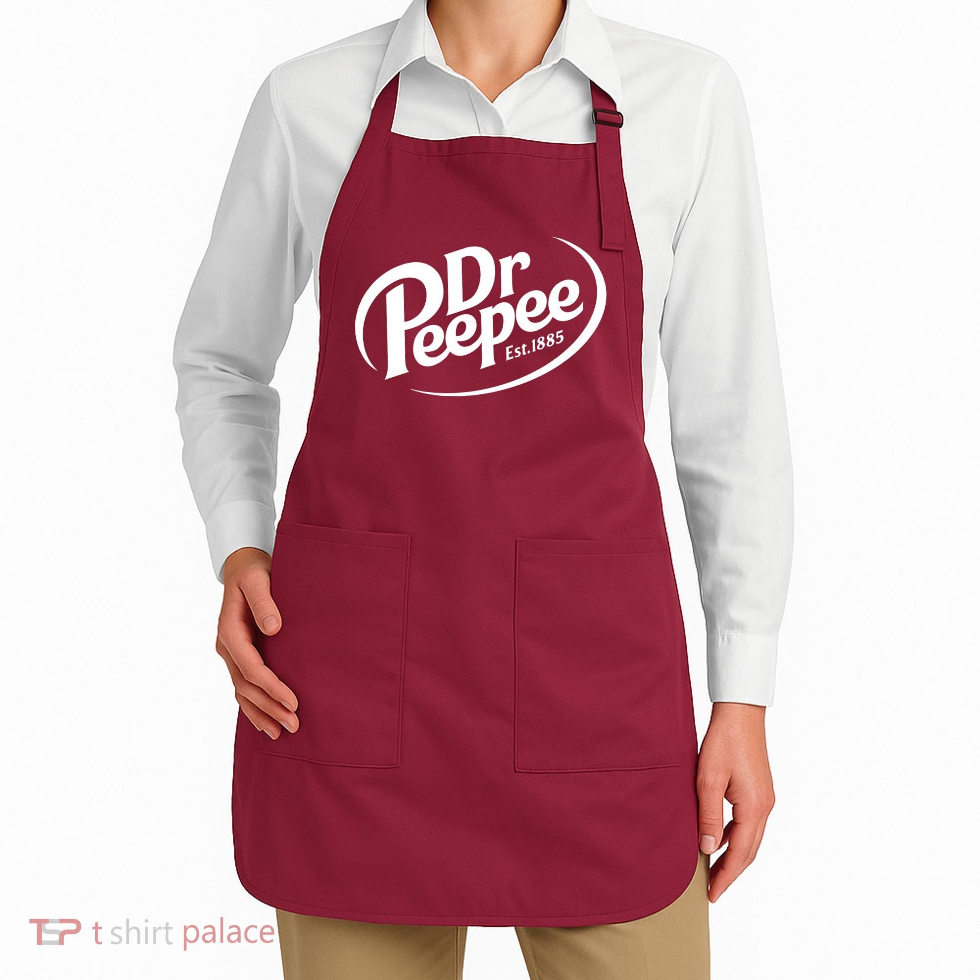 Dr Peepee Est 1885 Funny Spoof Parody Apron