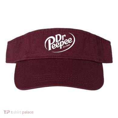 Dr Peepee Est 1885 Funny Spoof Parody Visor