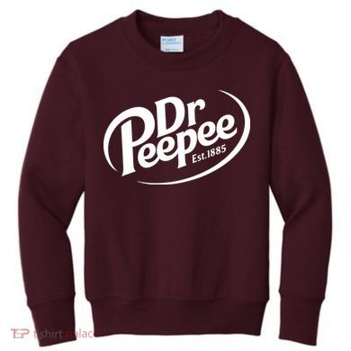 Dr Peepee Est 1885 Funny Spoof Parody Kids Sweatshirt